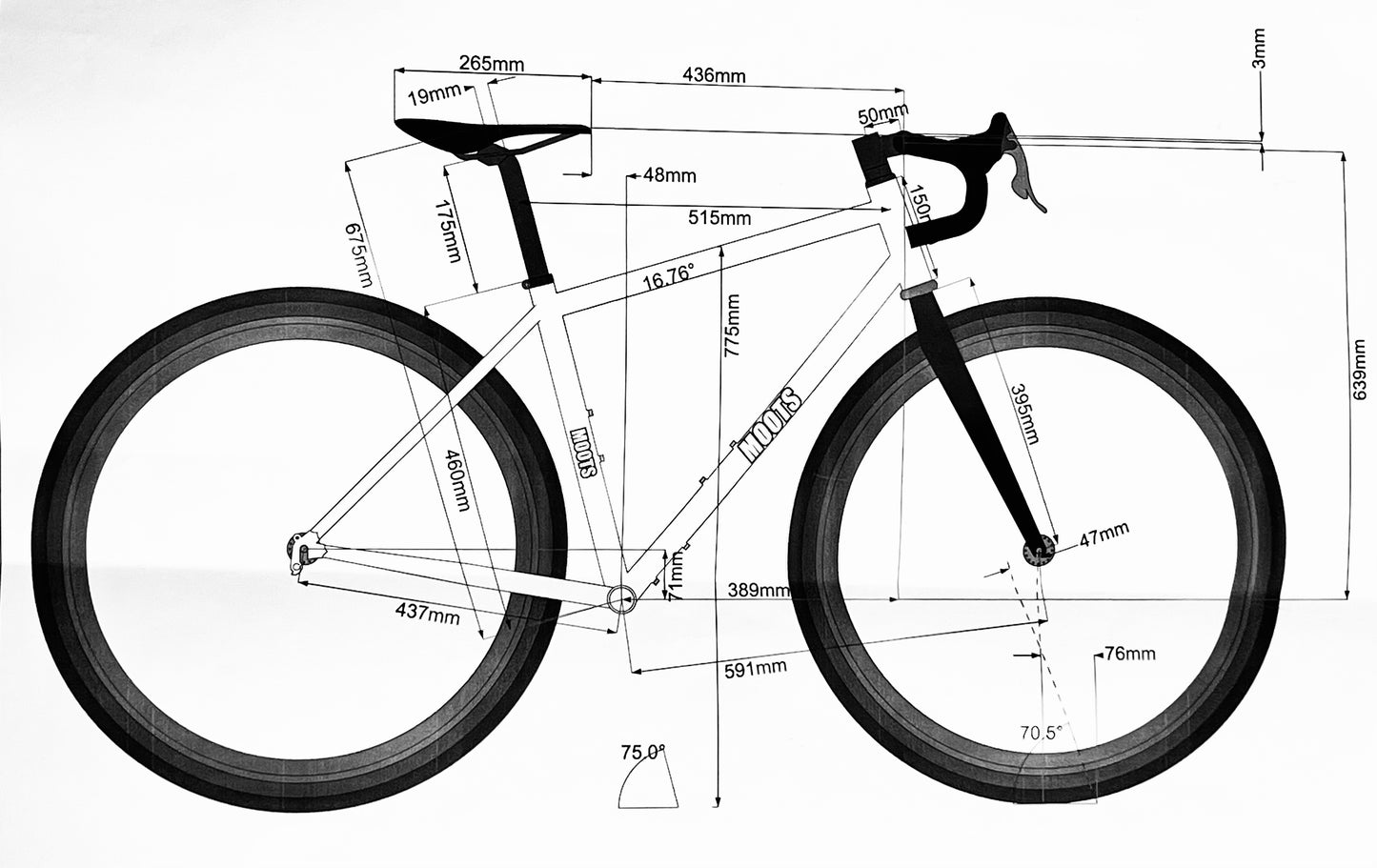 ROUTT 45 | FRAME ONLY | Size CUSTOM | Brushed
