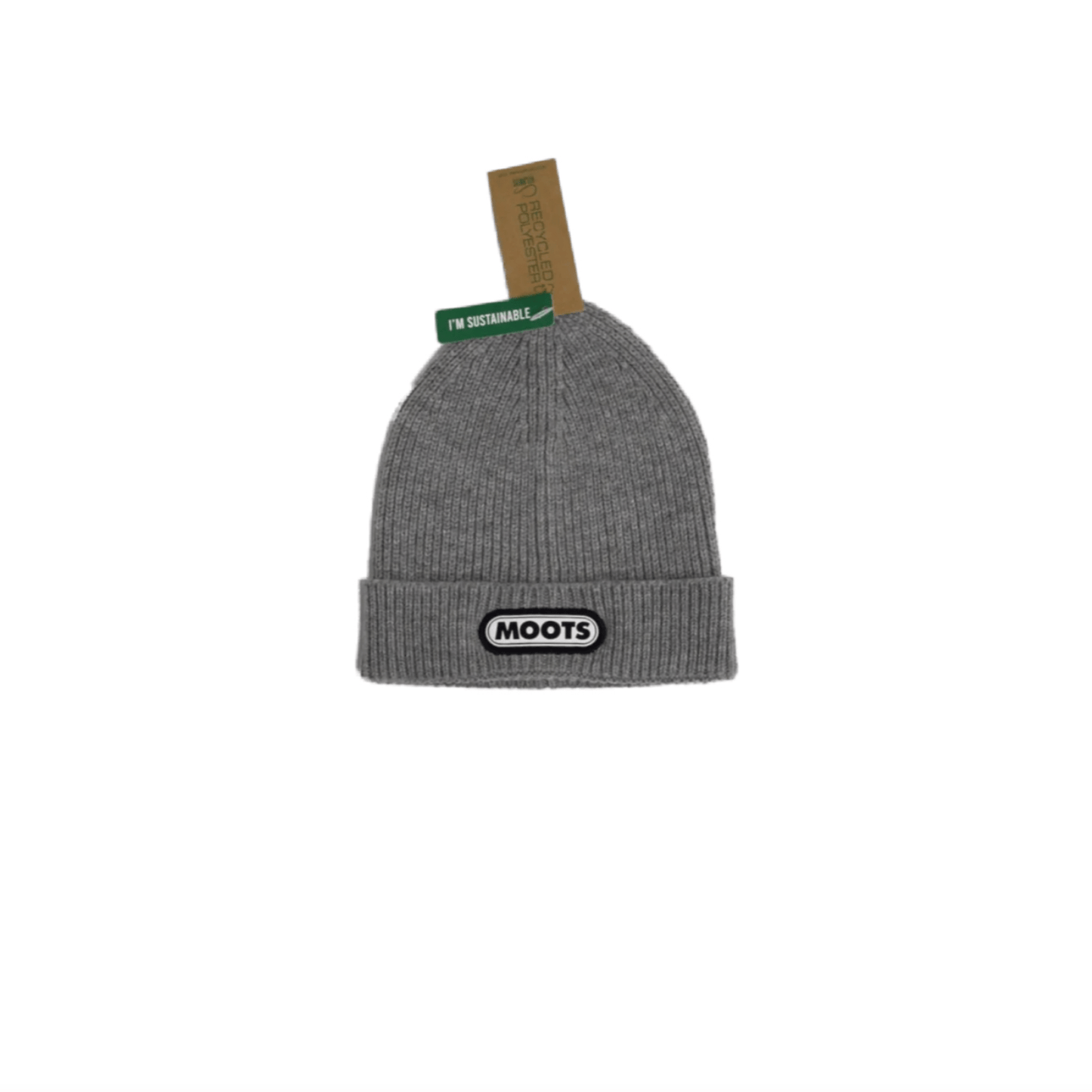 BEANIE- LIGHT HEATHER W/ PILL LOGO