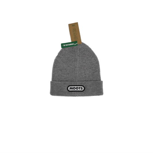 BEANIE- LIGHT HEATHER W/ PILL LOGO