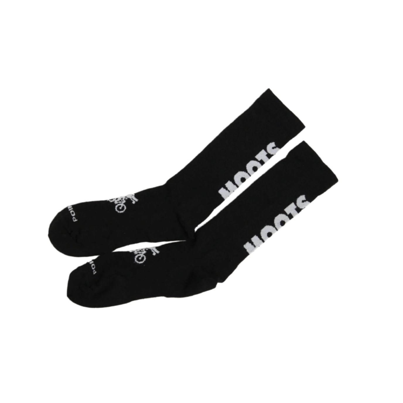 SOCKS- MOOTS + POINT6 ULTRA LIGHT BLACK & WHITE LOGO