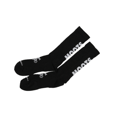 SOCKS- MOOTS + POINT6 ULTRA LIGHT BLACK & WHITE LOGO
