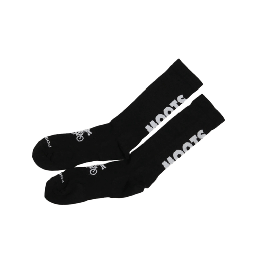 SOCKS- MOOTS + POINT6 ULTRA LIGHT BLACK & WHITE LOGO
