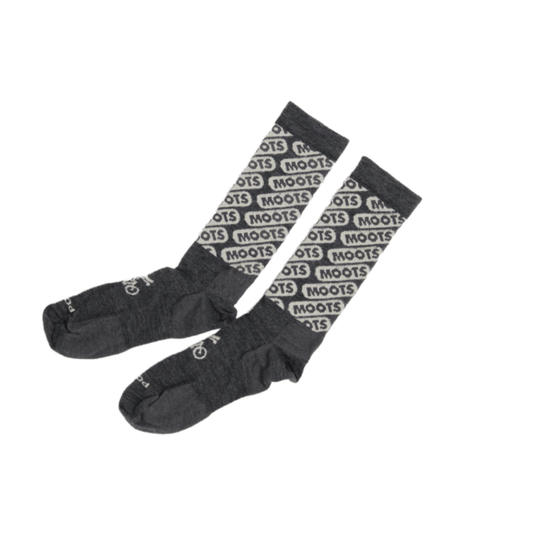 SOCKS- MOOTS + POINT6 ULTRA LIGHT PILLS LOGO